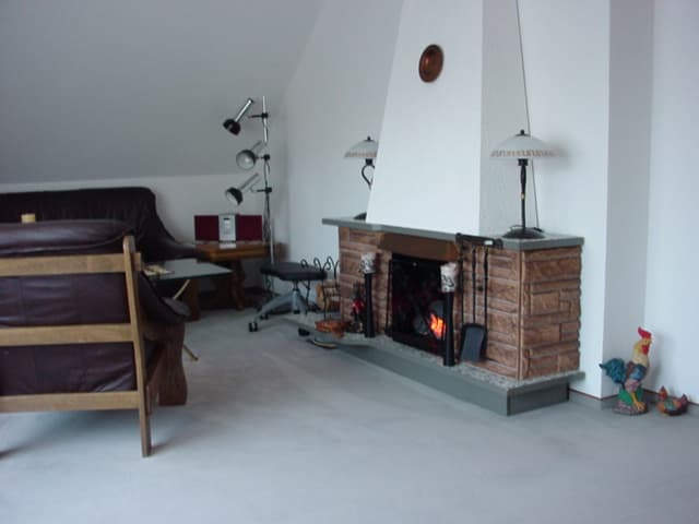 Wohnzimmer in der Ferienwohnung Beroma