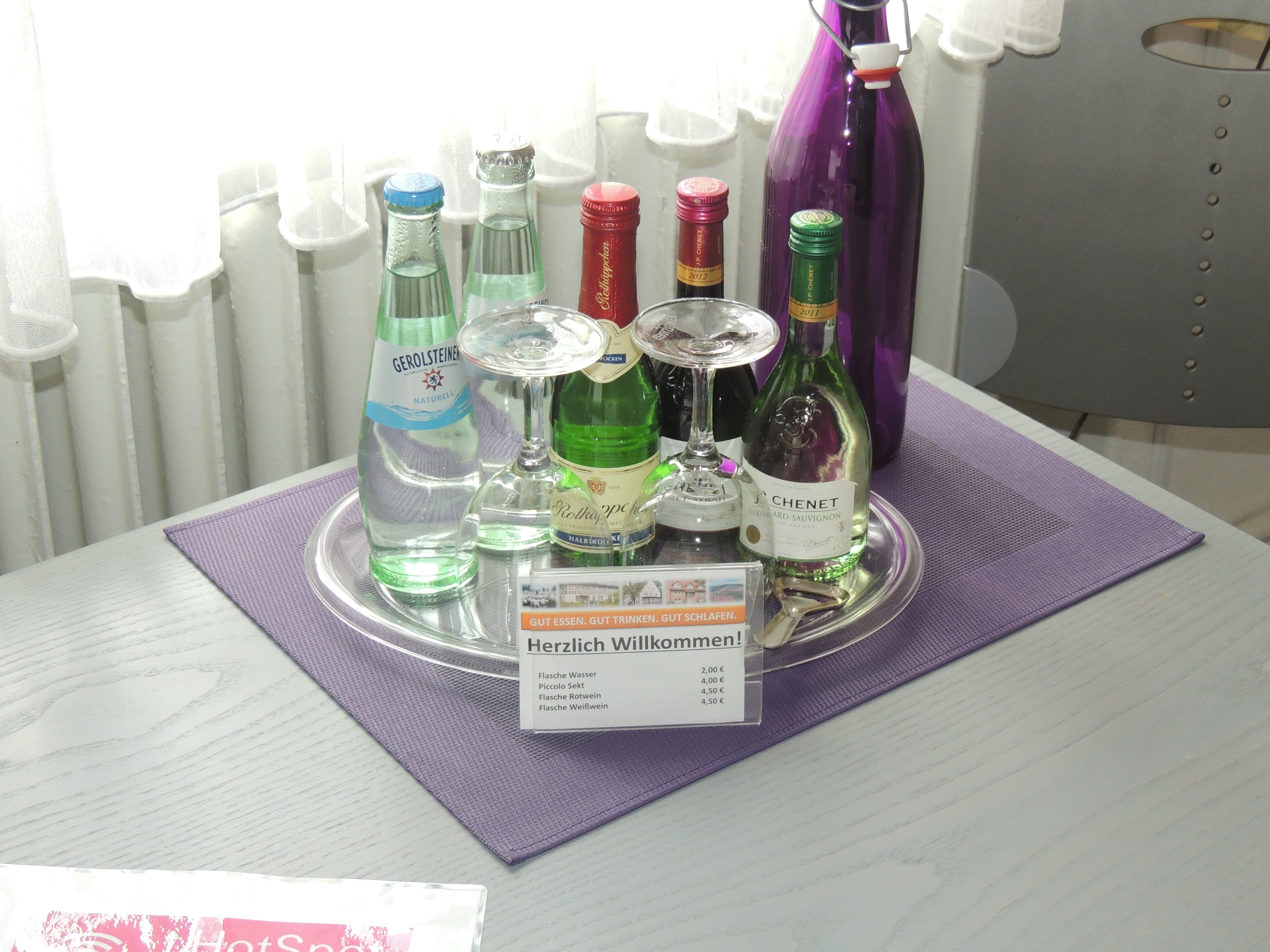 Mini-Bar des Hotels Stadt Munster in Munster