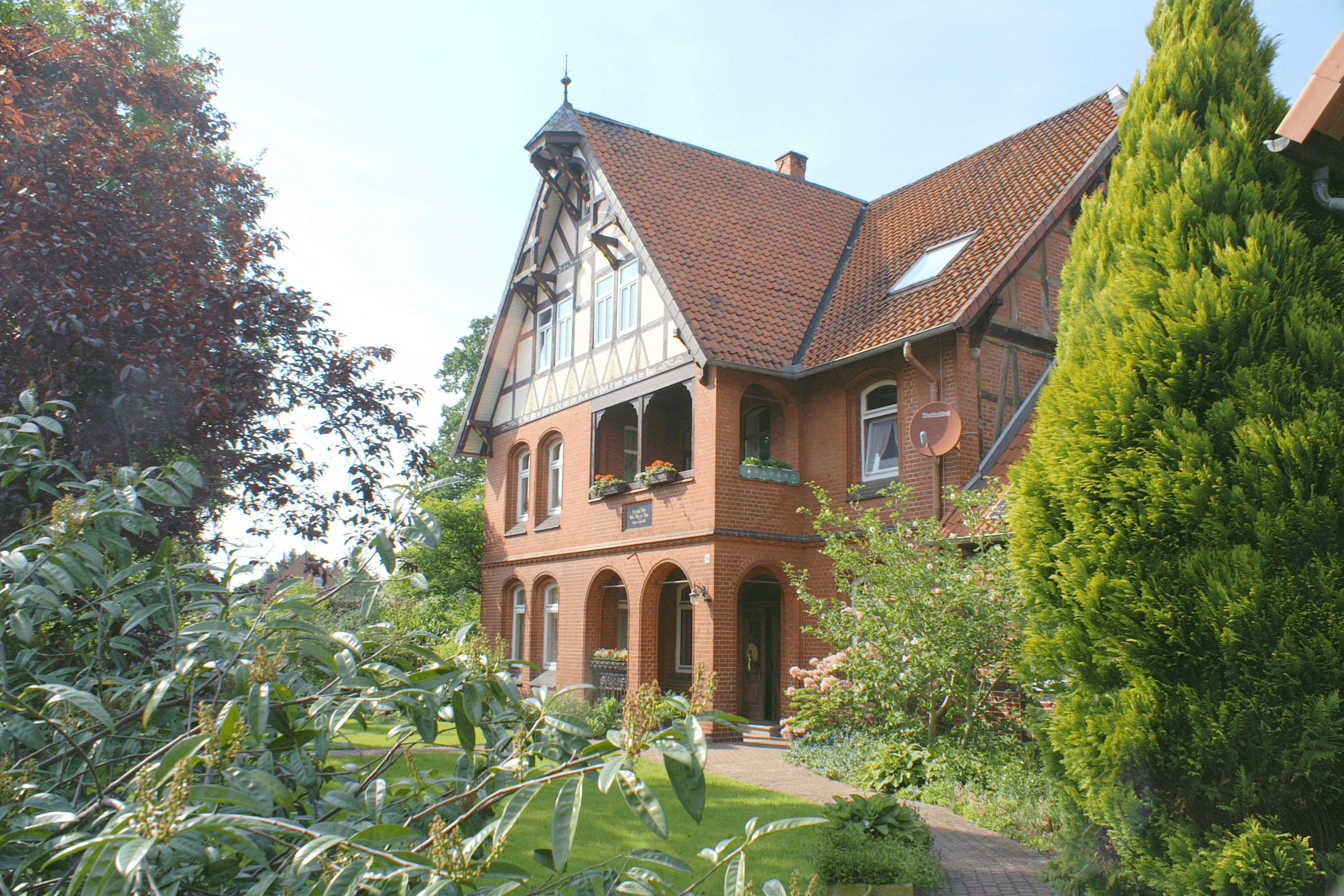 Außenansicht der Ferienwohnung im Bauernhaus Thies in Wietze