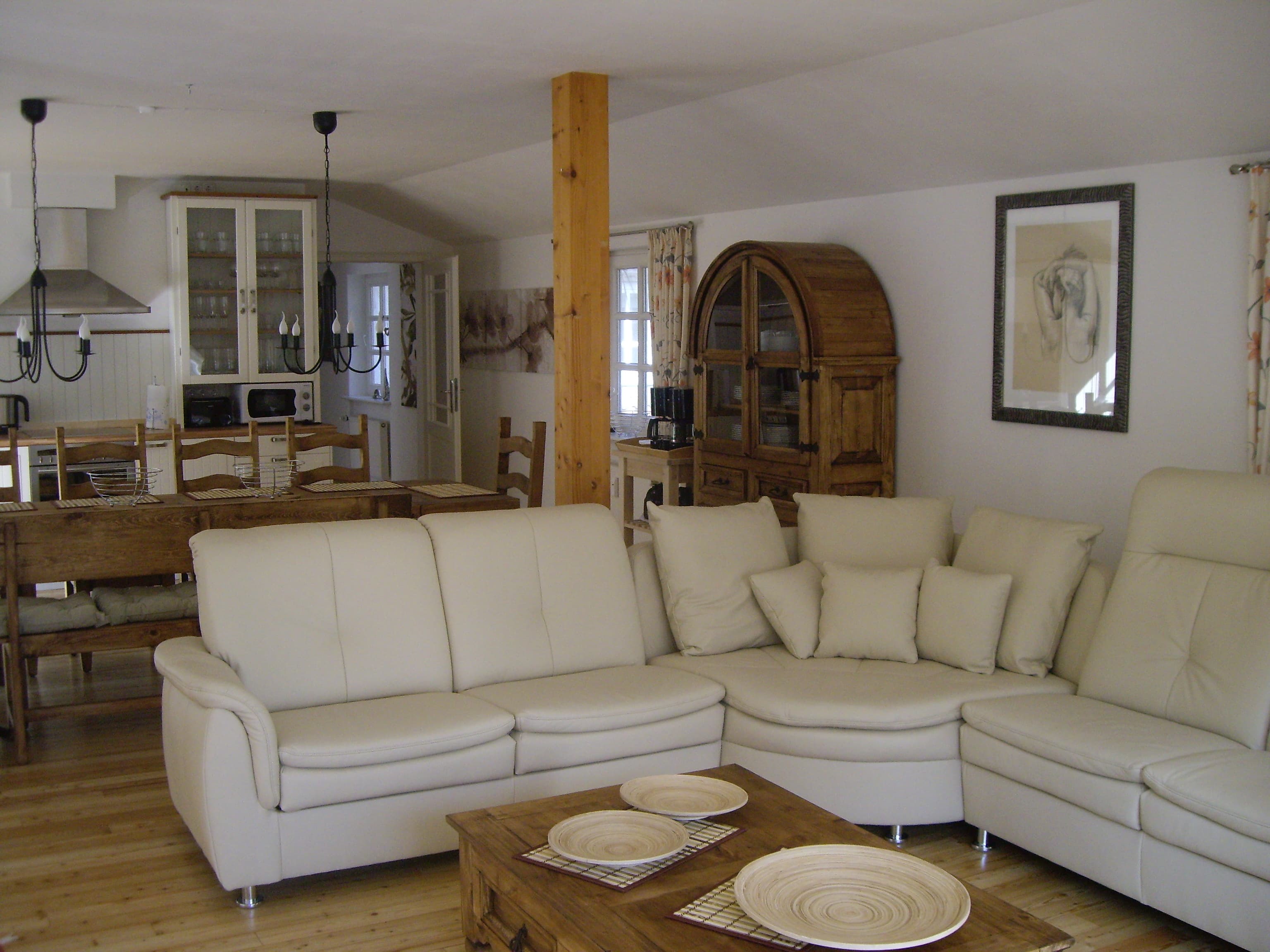 Wohnzimmer Wohnung 16 der Ferienwohnungen Gut Grasbeck in Walsrode