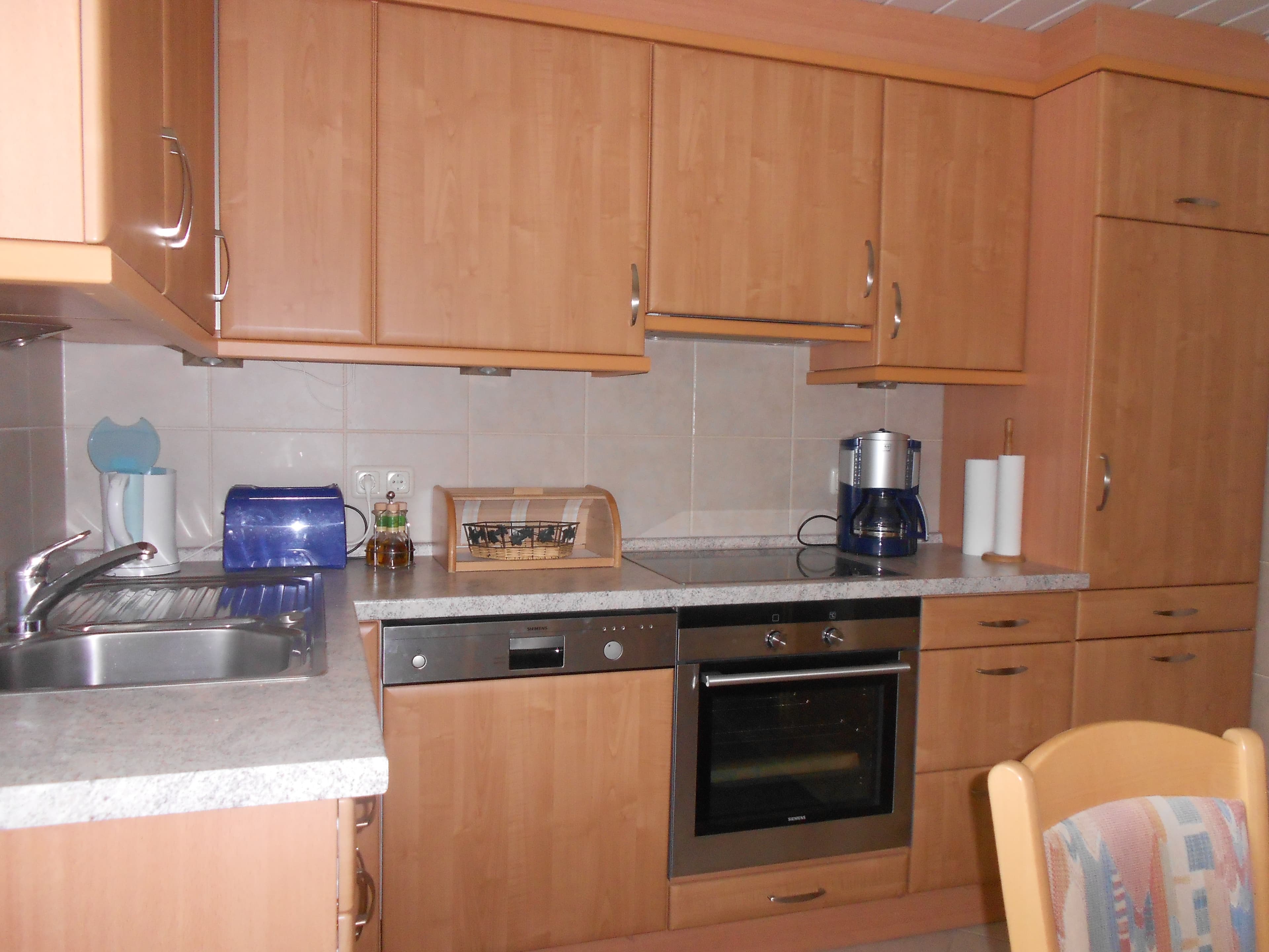 Küche in der Ferienwohnung Marietta in Bispingen