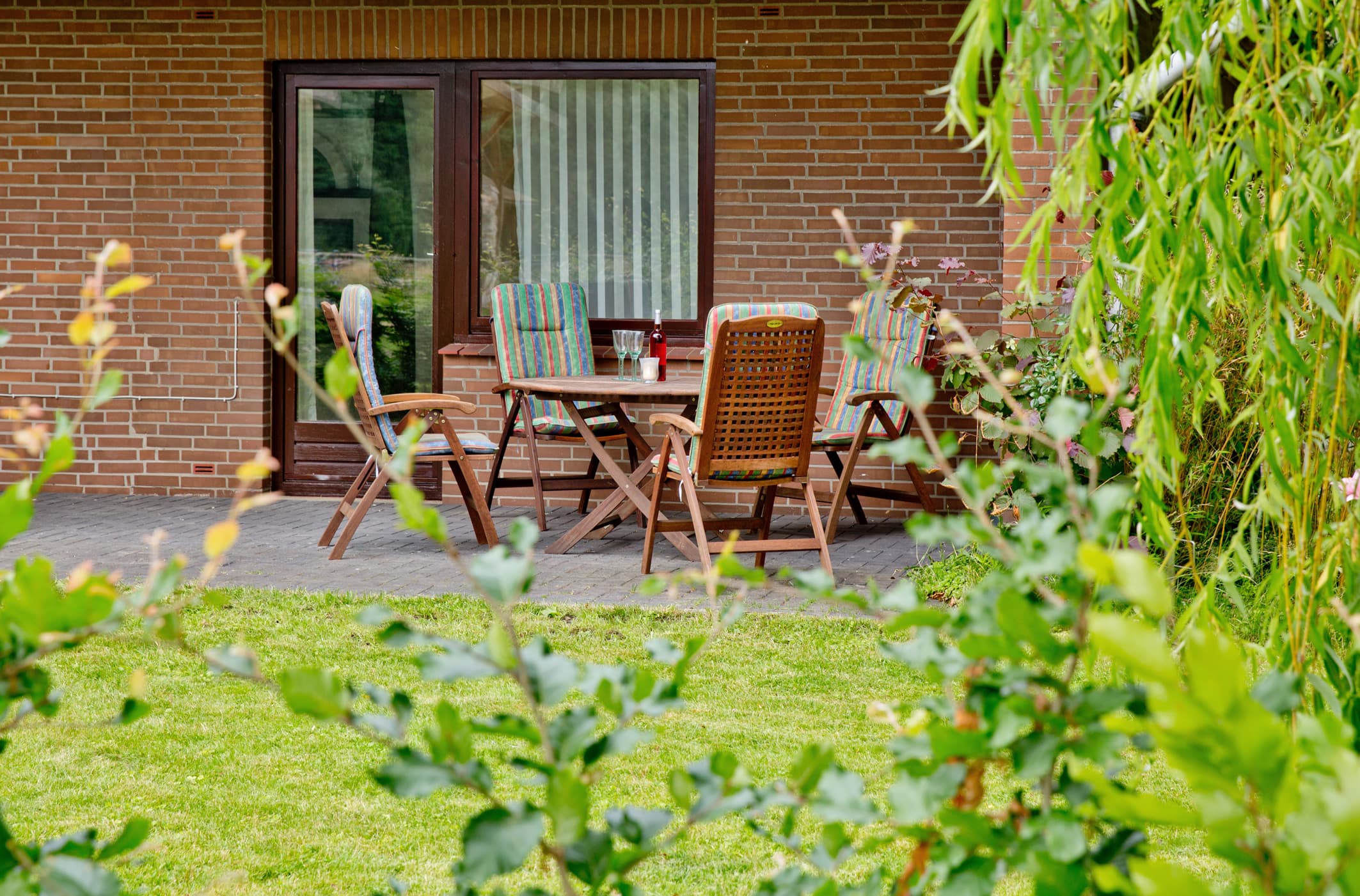 Terrasse der Ferienwohnung Zum Kaminzimmer in Toppenstedt