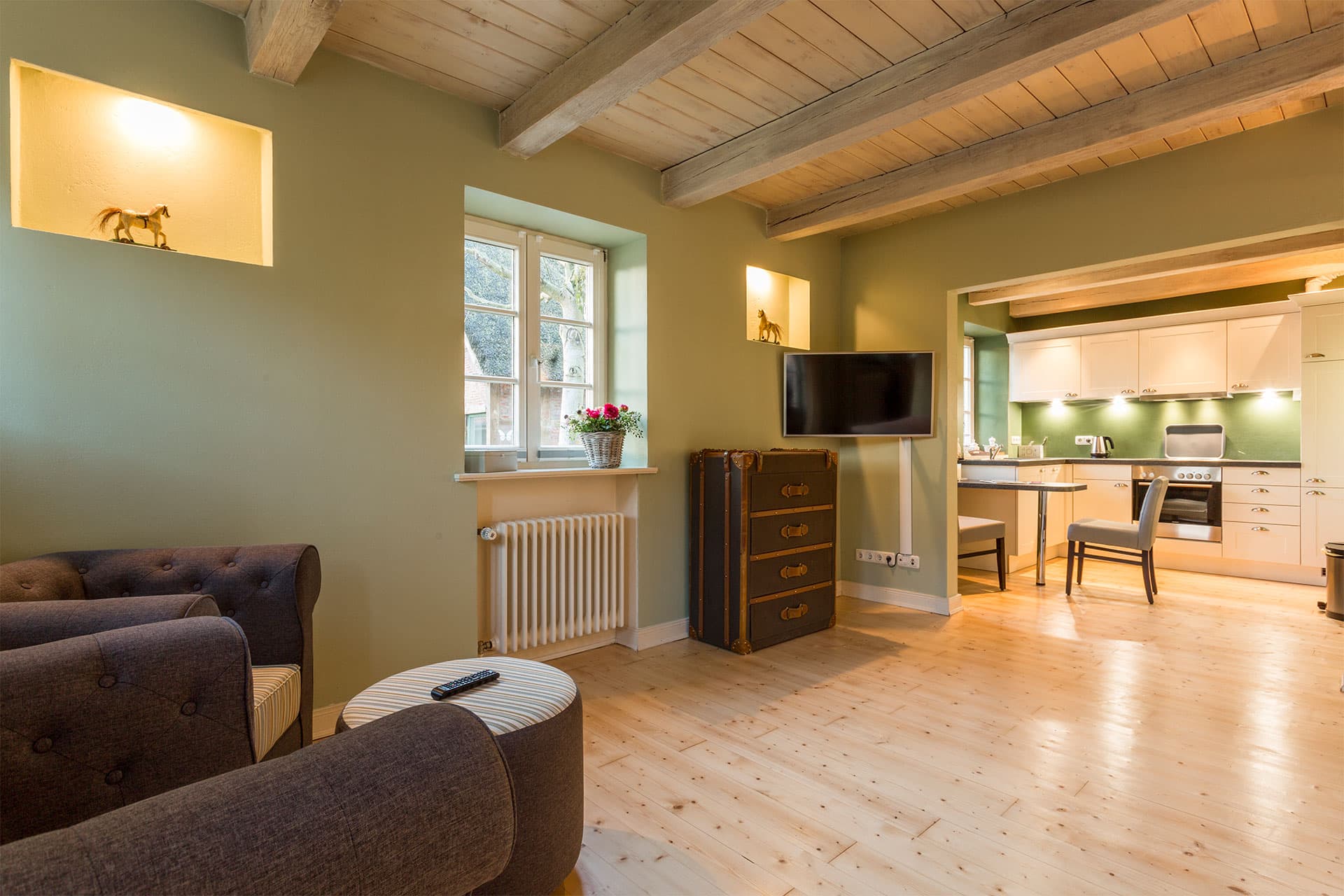 Ferienhaus auf dem Heinshof gemütlich