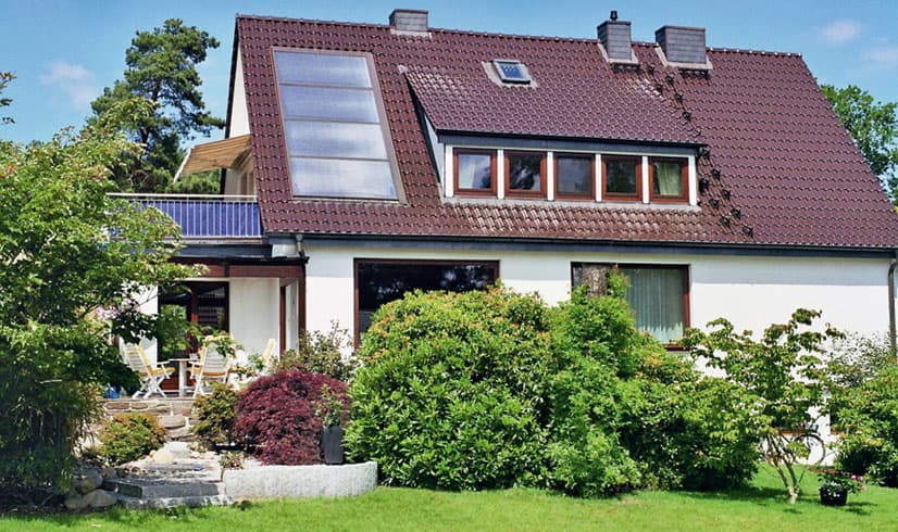 Außenansicht der Ferienwohnung Am Heidepark in Bispingen