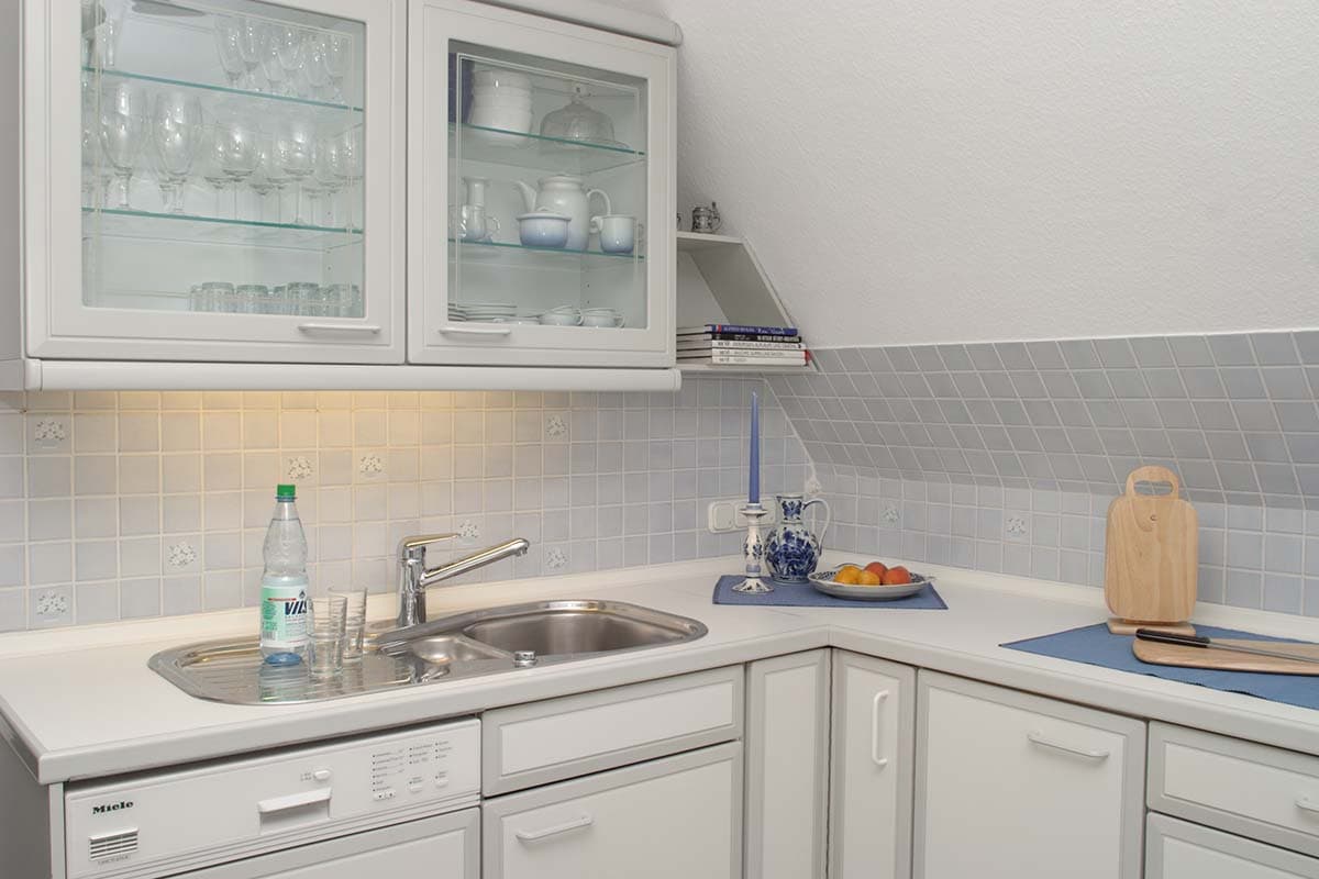 Küche in der Ferienwohnung Am Heidepark in Bispingen