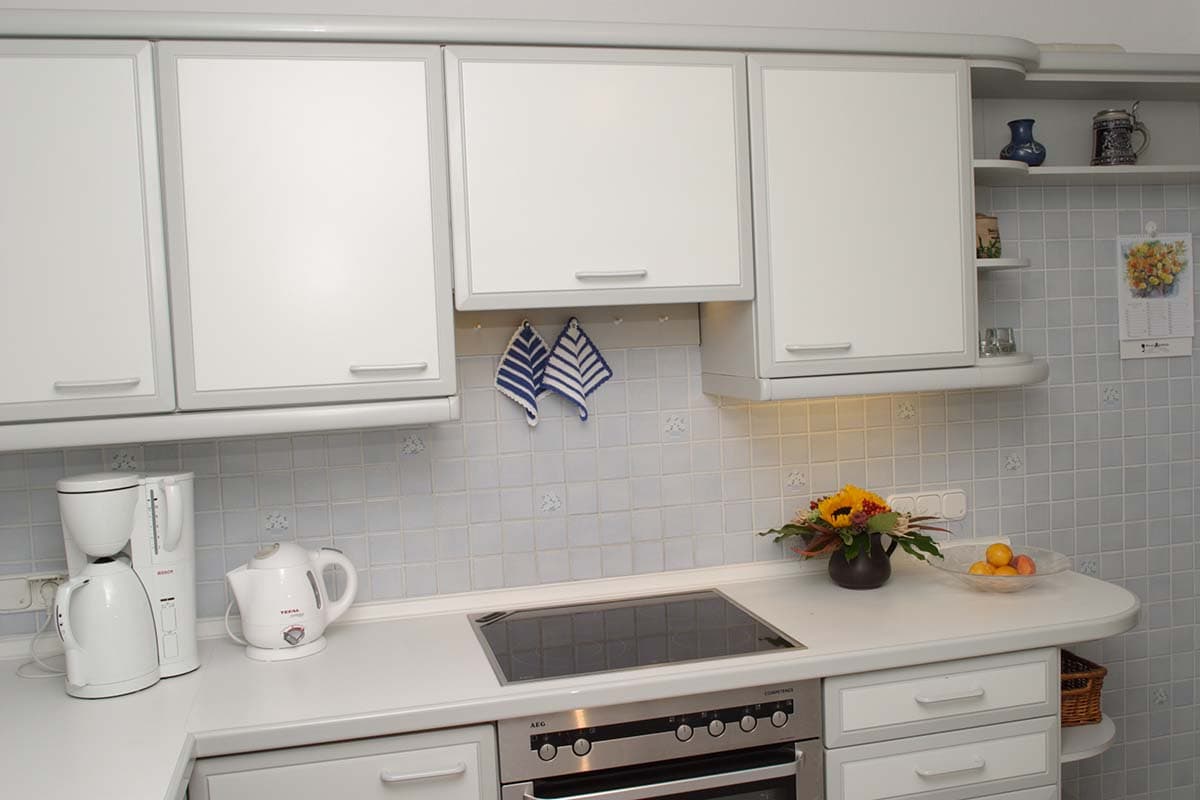 Küche in der Ferienwohnung Am Heidepark in Bispingen