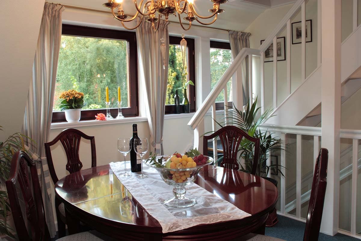 Essbereich in der Ferienwohnung Am Heidepark in Bispingen