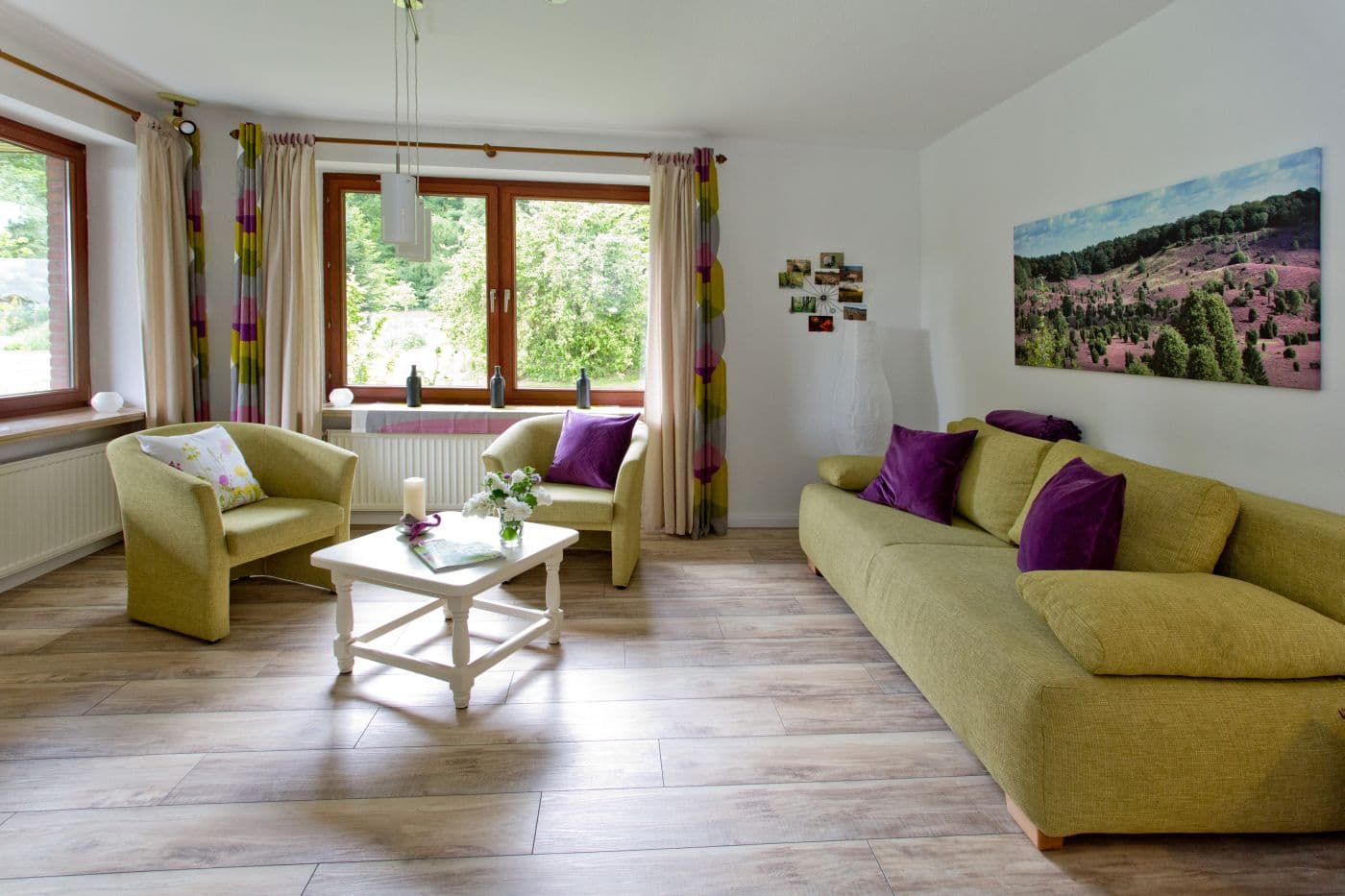 Wohnzimmer in der Ferienwohnung Emmy in Hanstedt