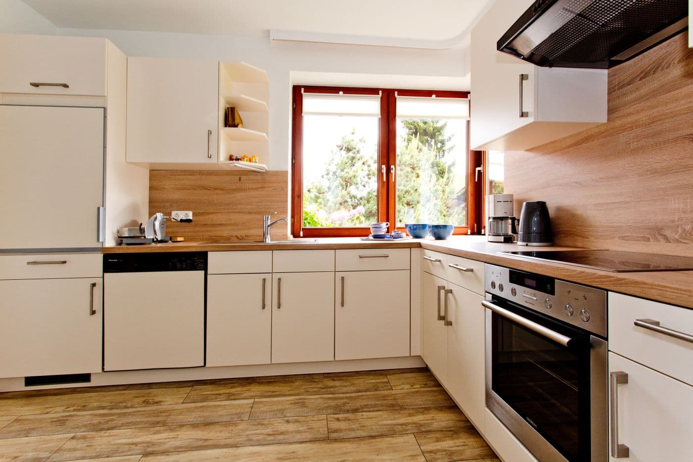 Küche in der Ferienwohnung Emmy in Hanstedt