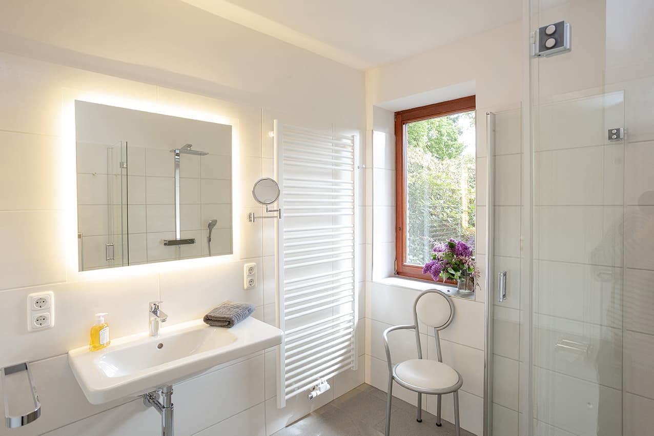 Bad in der Ferienwohnung Emmy in Hanstedt