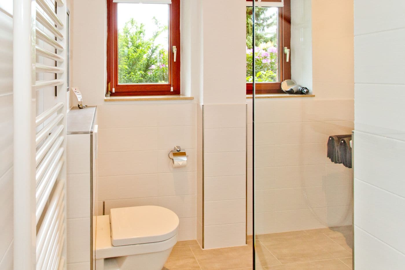 Duschbad in der Ferienwohnung Emmy in Hanstedt