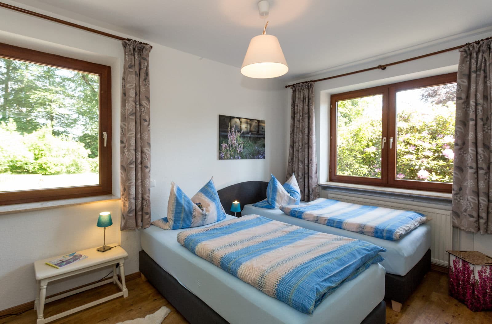 Schlafzimmer in der Ferienwohnung Emmy in Hanstedt