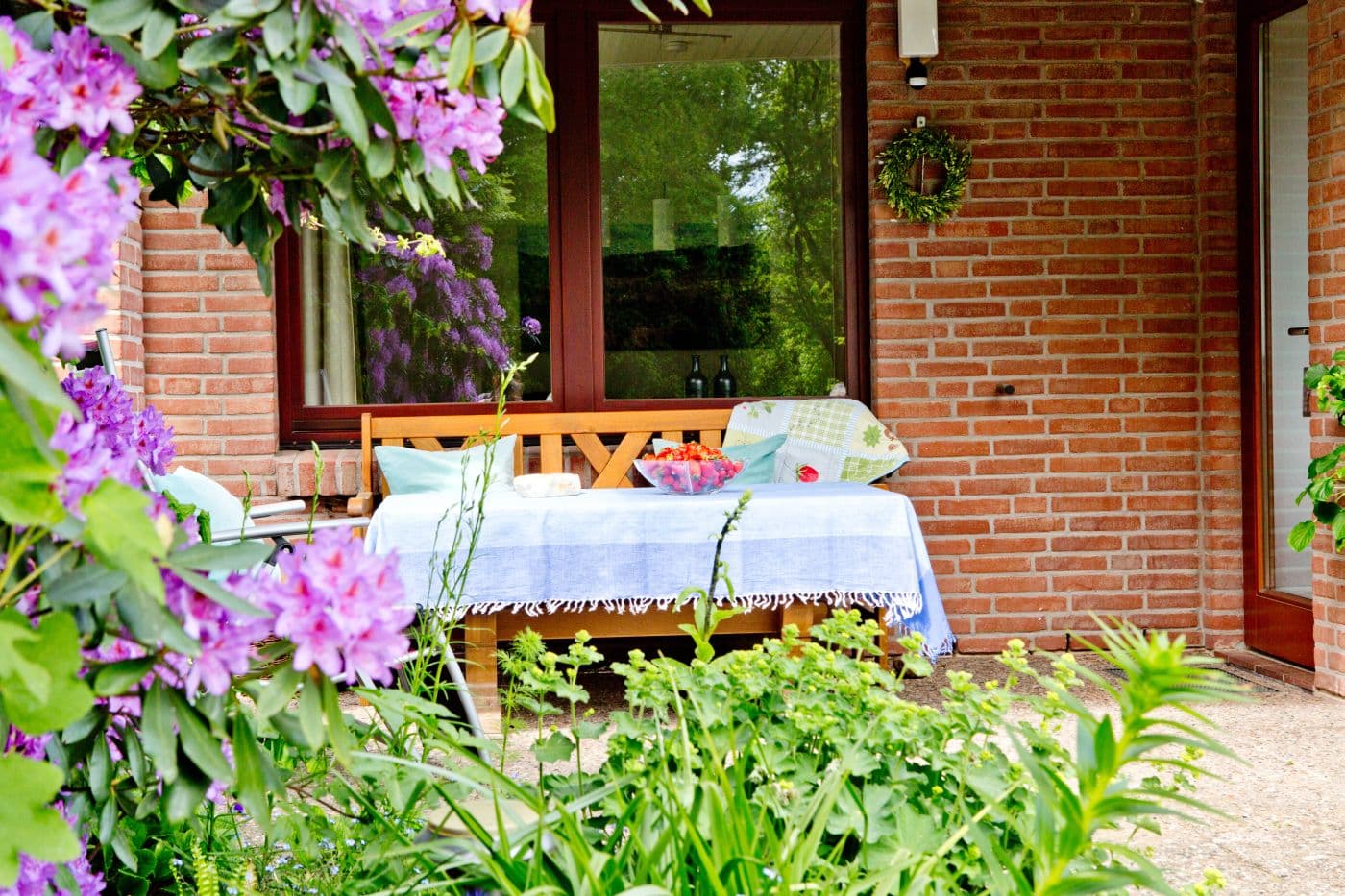 Terrasse der Ferienwohnung Emmy in Hanstedt