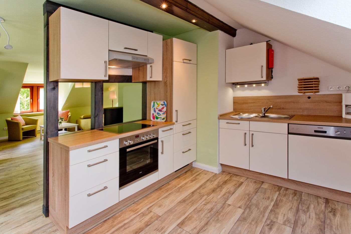 Küche in der Ferienwohnung Marie in Hanstedt