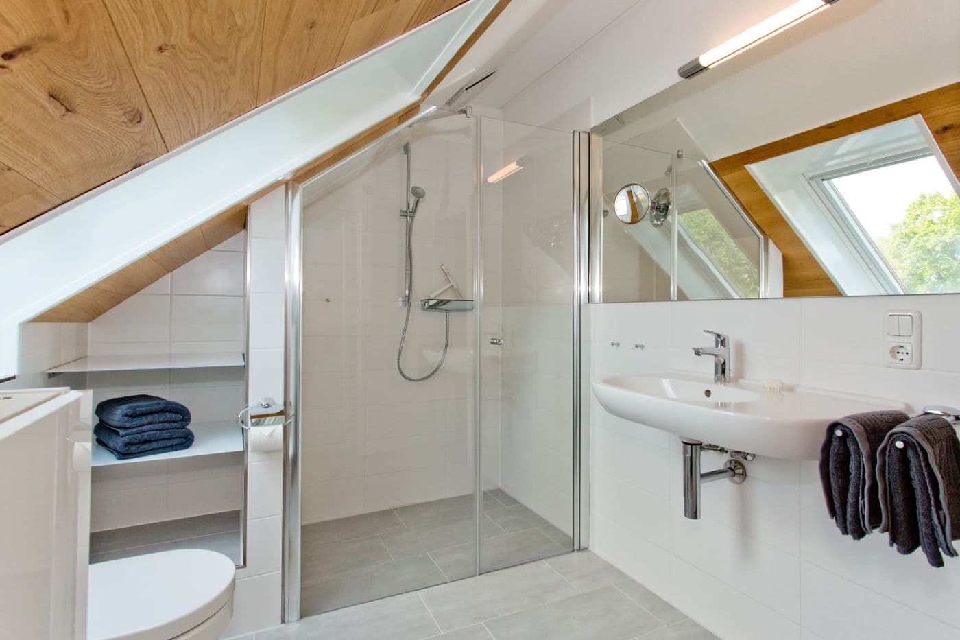 Duschbad in der Ferienwohnung Marie in Hanstedt