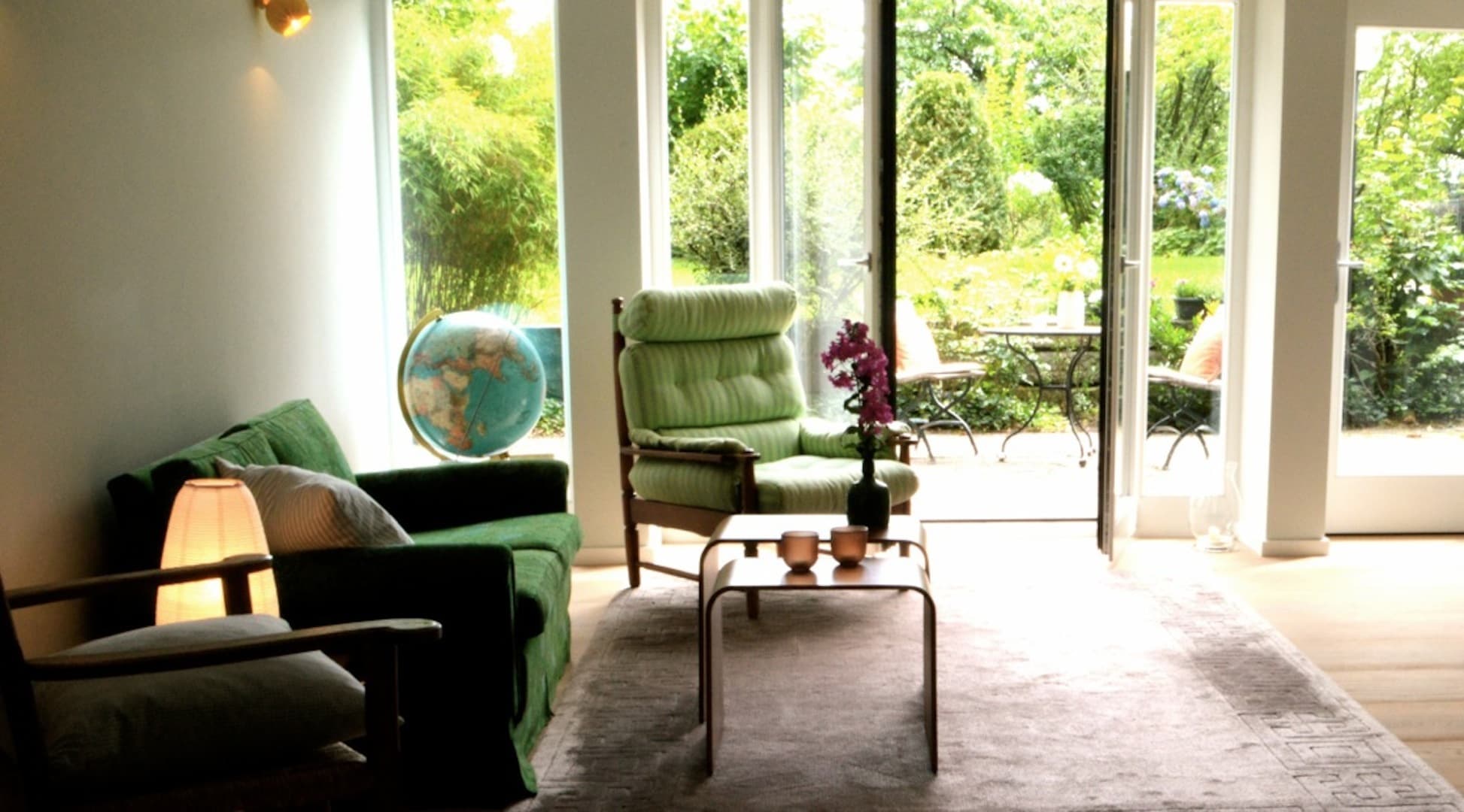 Wohnzimmer in der Ferienwohnung Garten in Egestorf