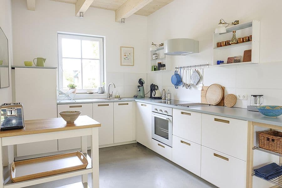 Küche in der Ferienwohnung Landgang in Egestorf