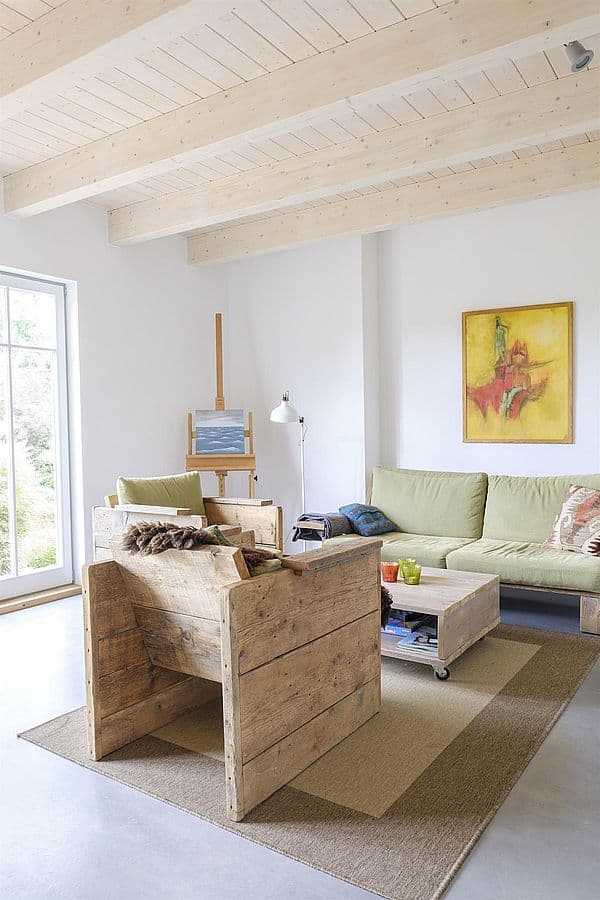 Wohnbereich in der Ferienwohnung Landgang in Egestorf