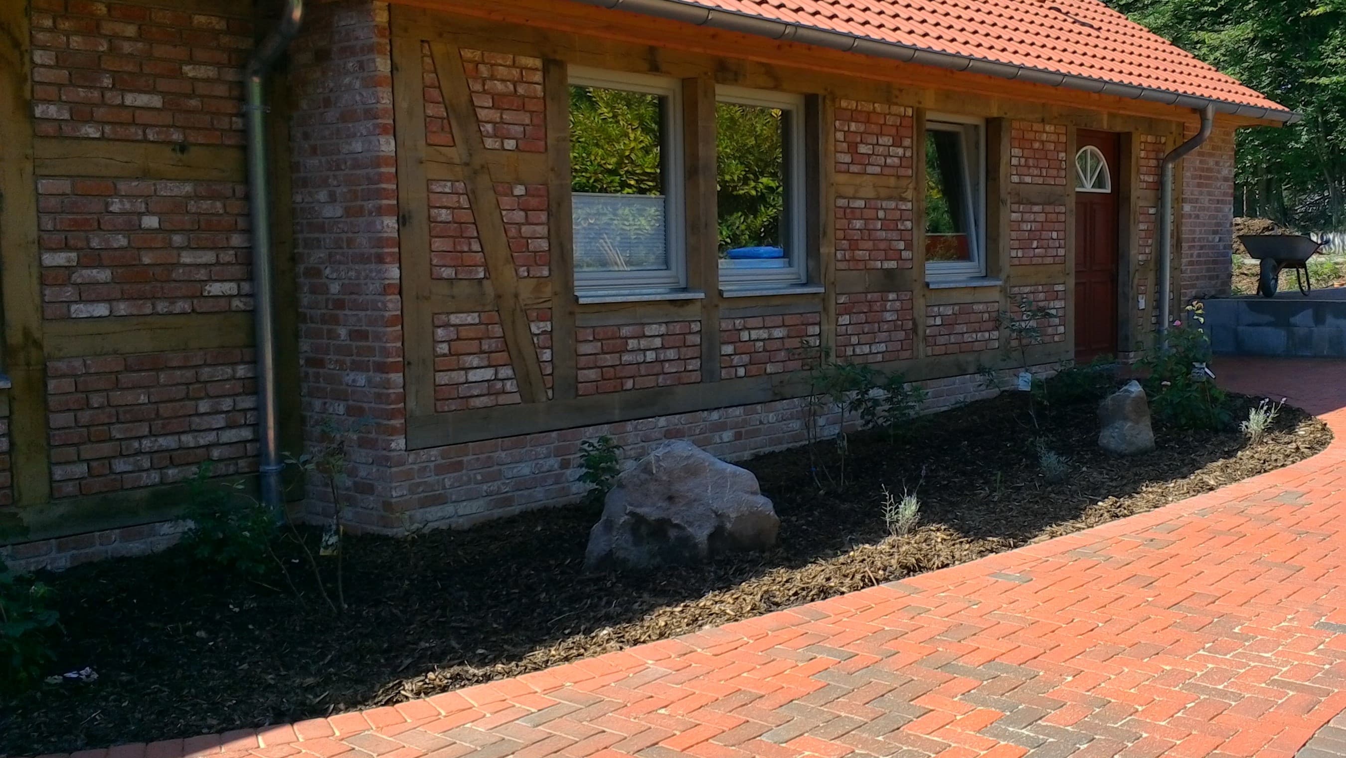 Ferienhaus Zur schönen Heidewabe hauseingang