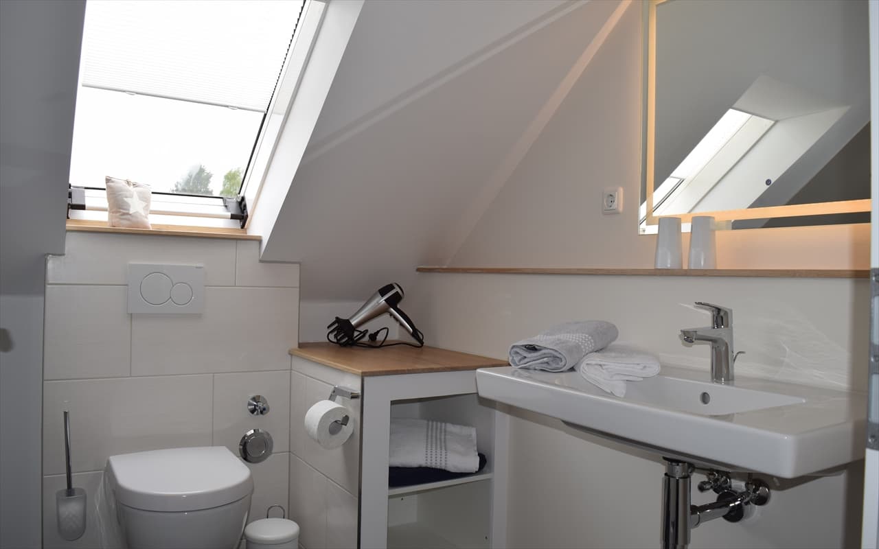 Badezimmer (WC und Waschbecken)