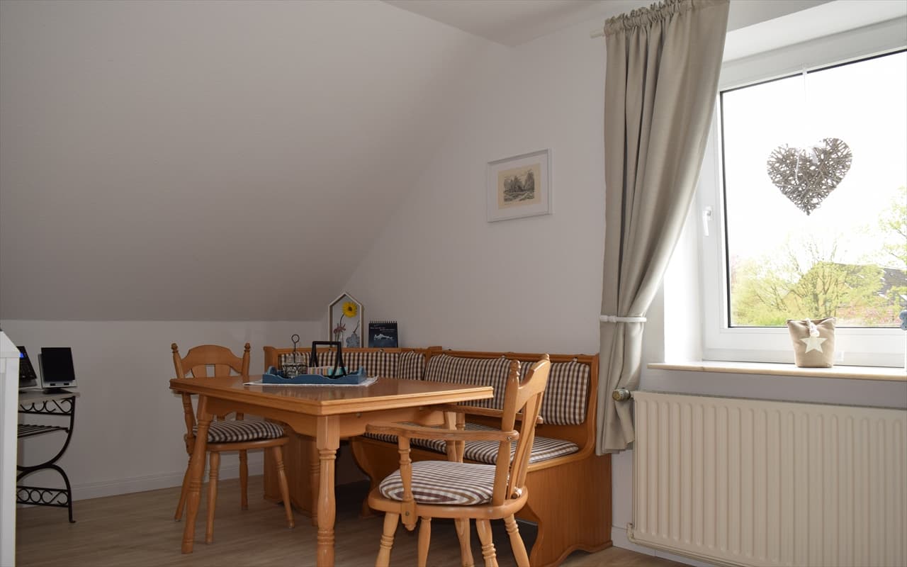 Essecke im Wohnzimmer