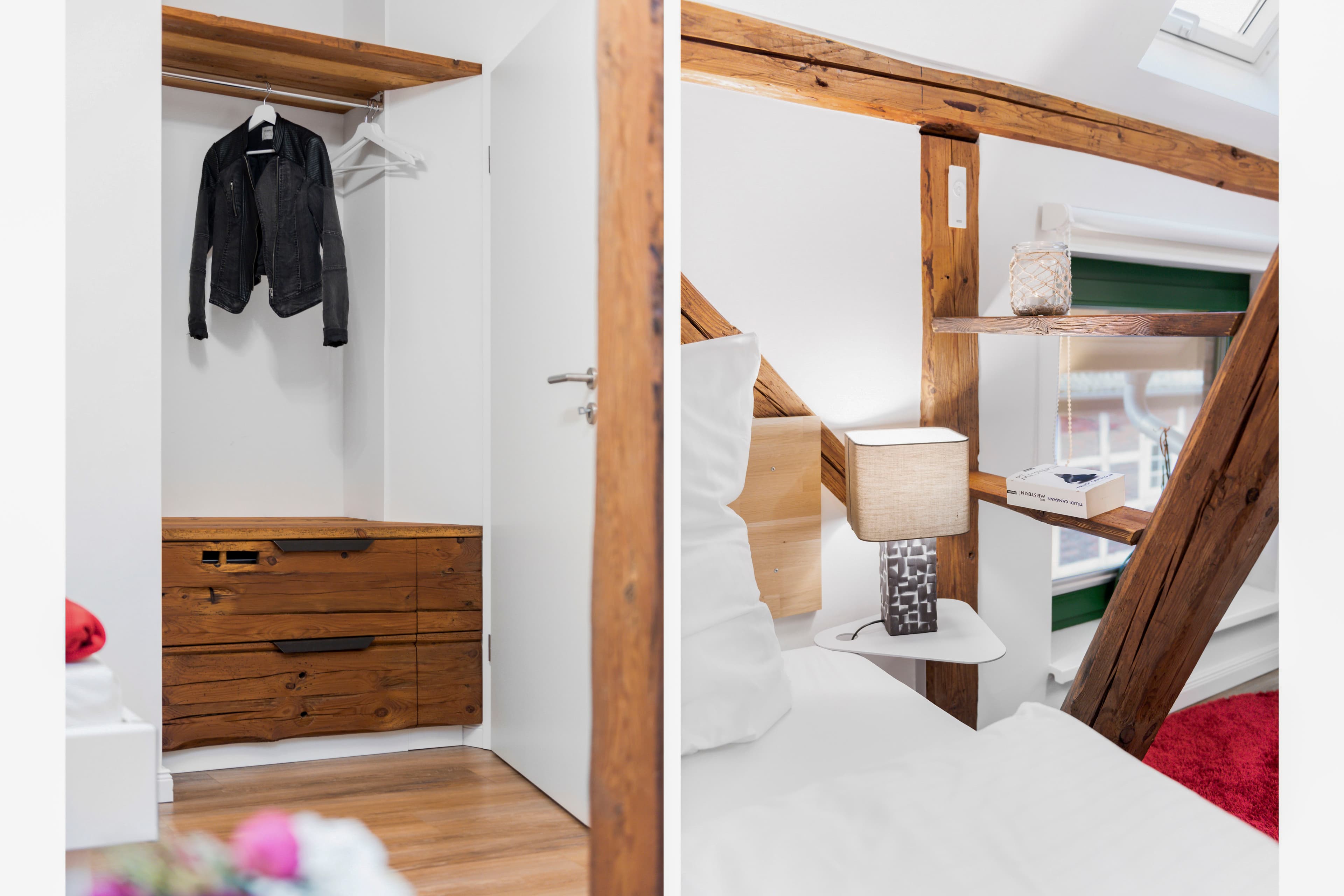 Detailaufnahmen der Ferienwohnung Lindenberg´s Kamp auf dem Heitmannshof in Rosengarten