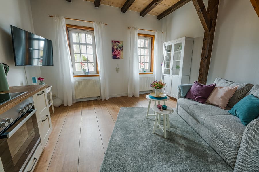 Wohnraum Ferienwohnung 1 Hofgut Beckedorf Hermannsburg