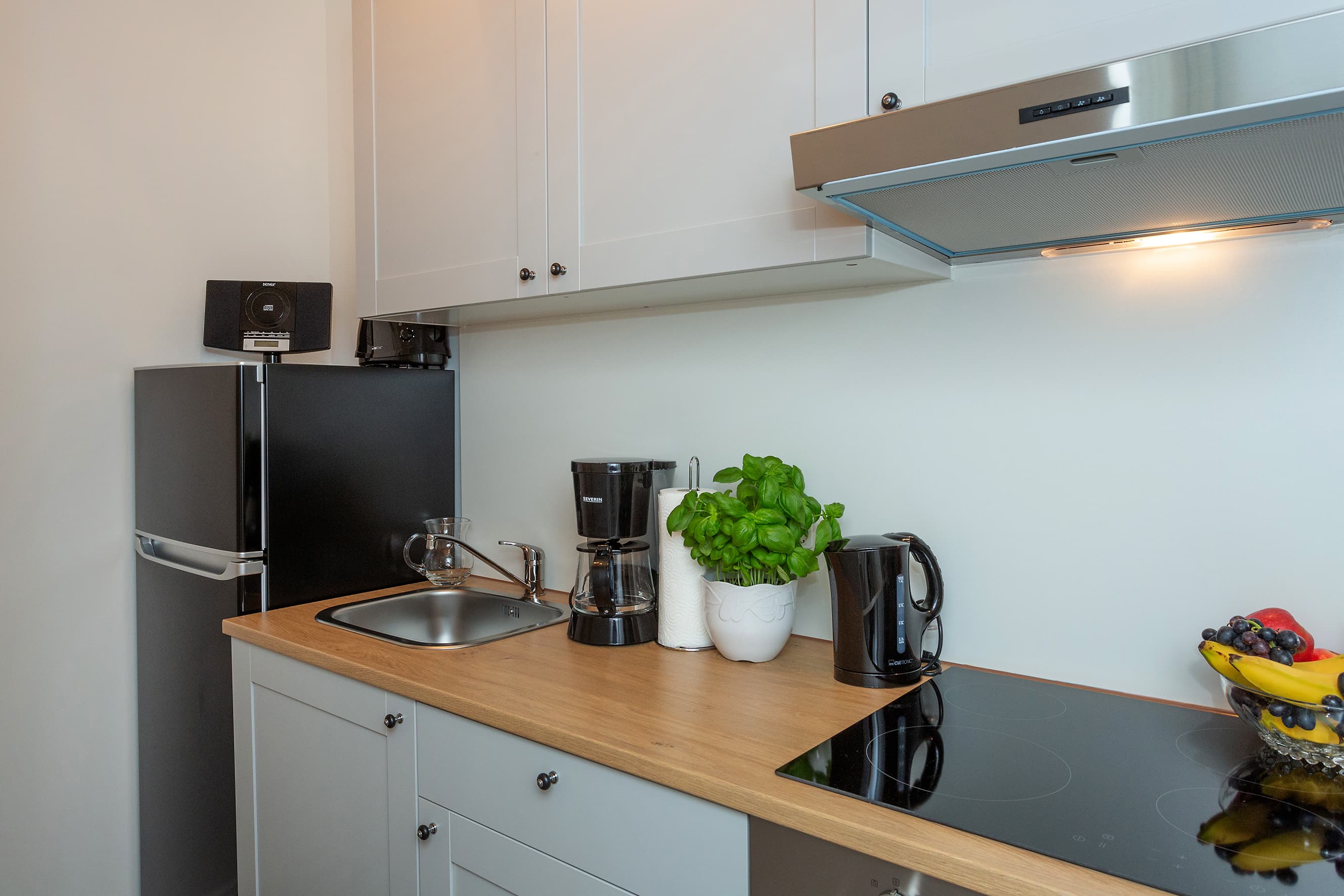 Küche in der Ferienwohnung Zur Eiche in Toppenstedt