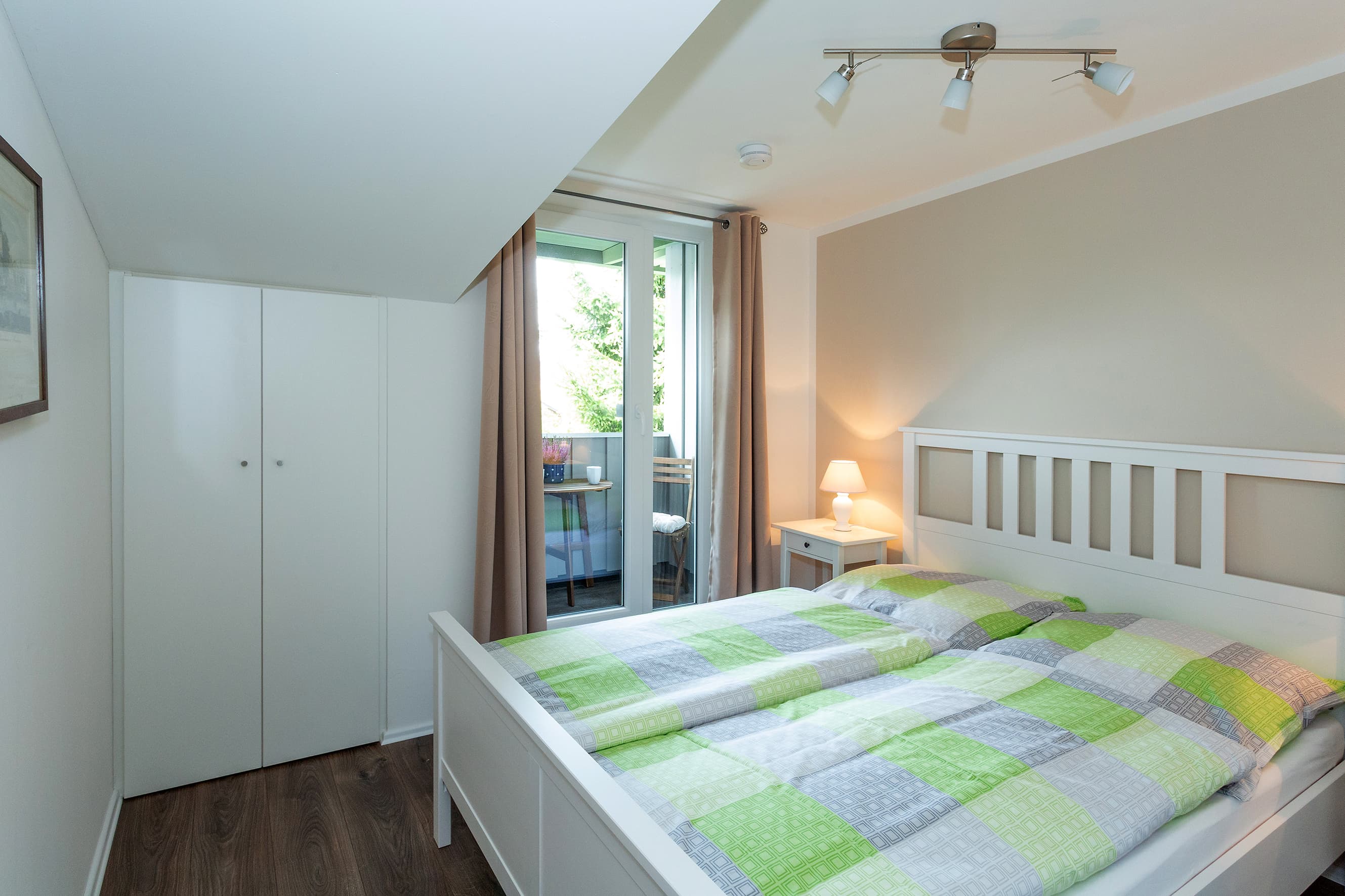 Schlafzimmer in der Ferienwohnung Zur Eiche in Toppenstedt
