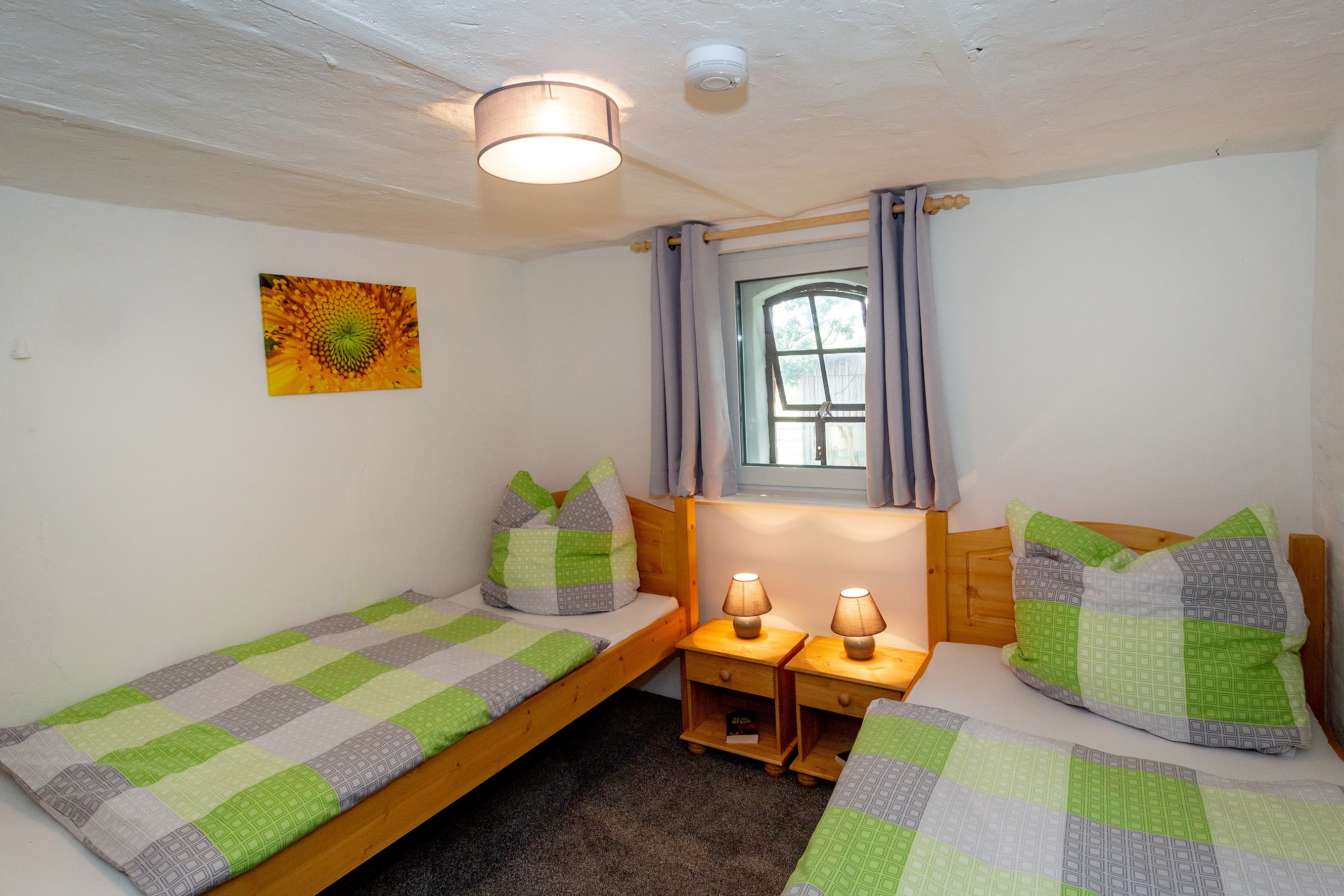 Schlafzimmer in der Ferienwohnung Zur Eiche in Toppenstedt