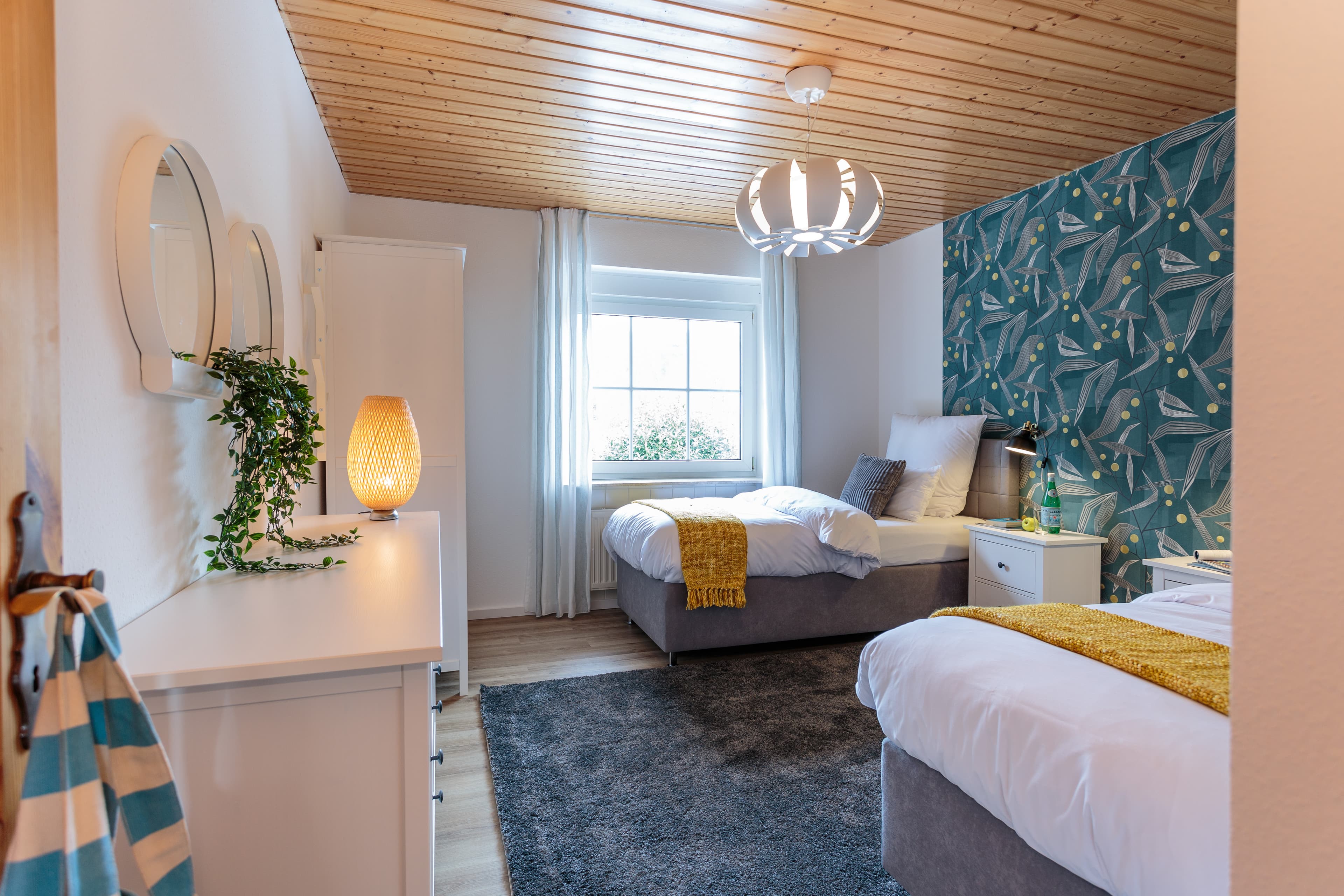 Einzelbetten oder Doppelbetten möglich Ferienwohnungen Zedernweg