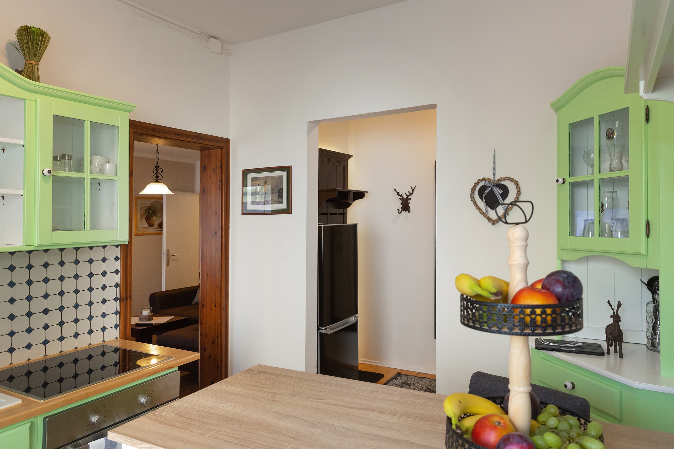 Küche in der Ferienwohnung Zur Linde in Toppenstedt