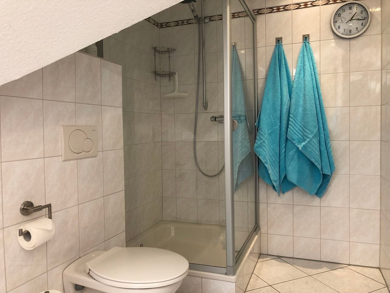 Badezimmer in dem Appartement-im-Rosengarten