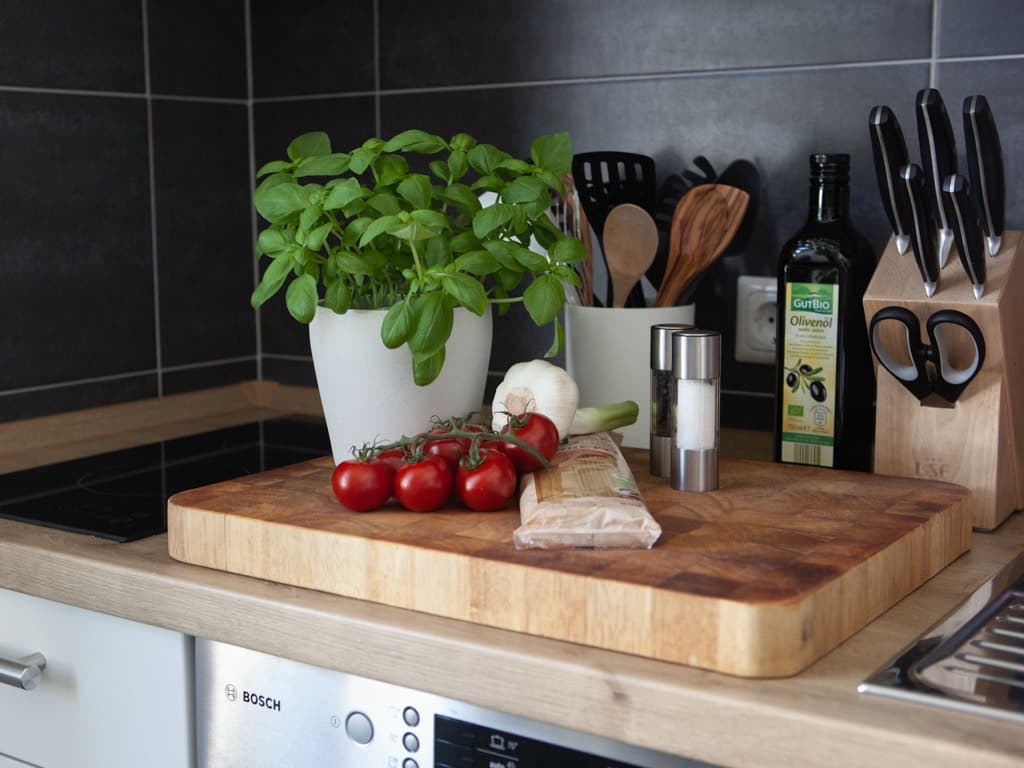 Küche in der Ferienwohnung Meinecke in Celle