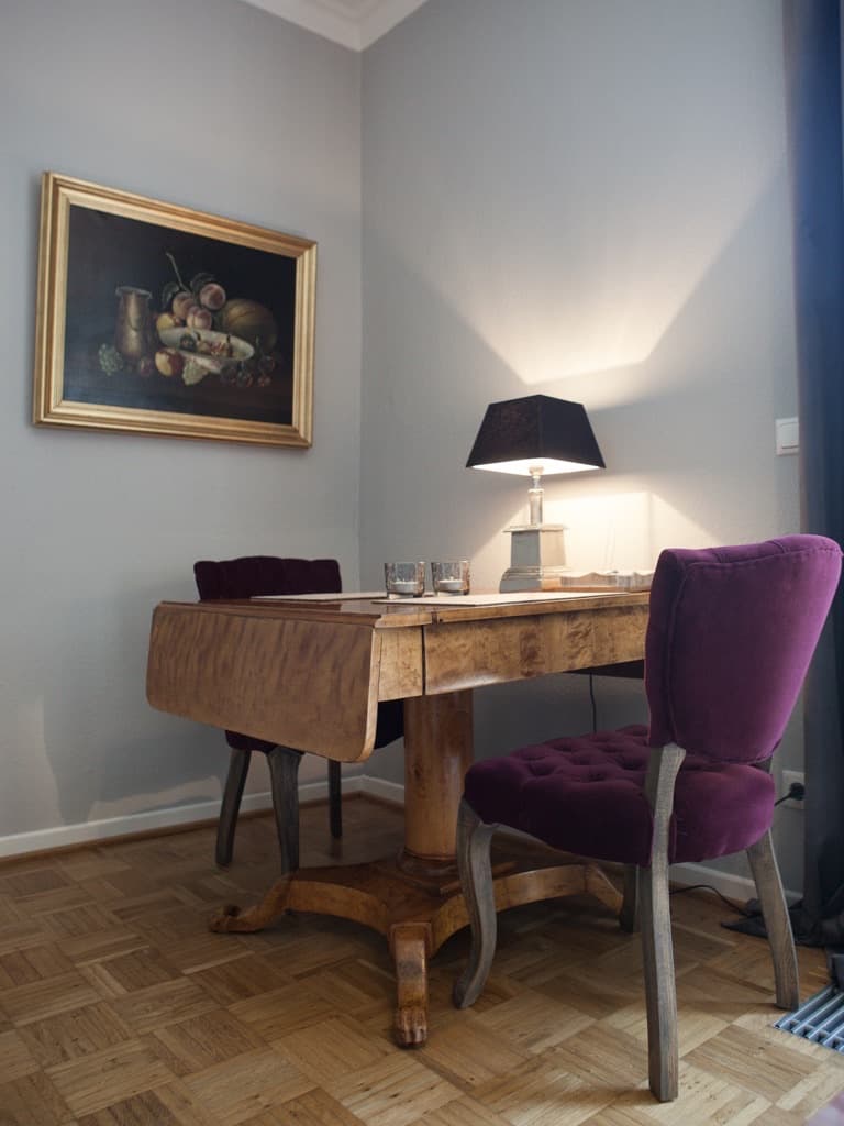 Gemütlicher Essplatz in der Ferienwohnung Meinecke in Celle