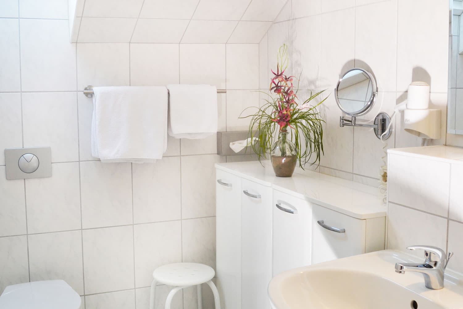 Badezimmer in den Forest Apartments & Rooms in Bad Bevensen