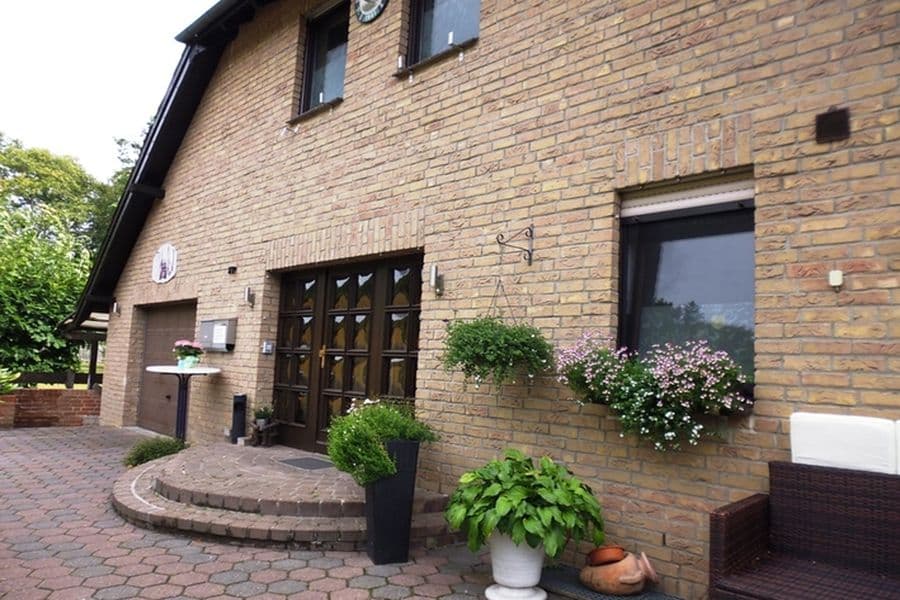 Hauseingang der Ferienwohnung am Wald Unterlüß