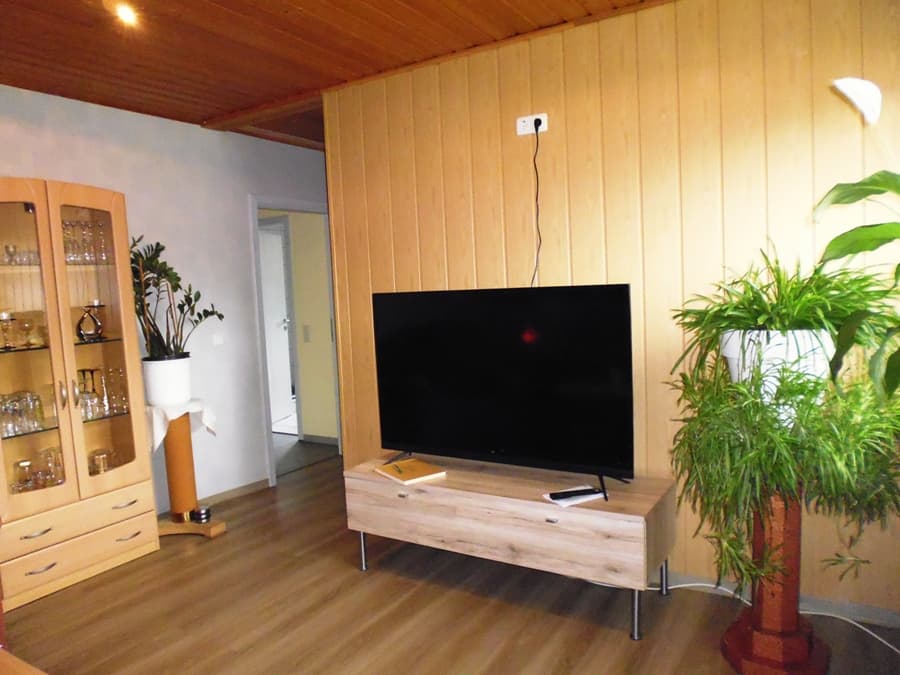 Wohnzimmer in der Ferienwohnung am Wald Unterlüß