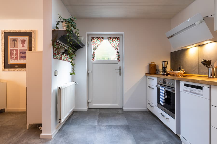 Küche in den Ferienwohnungen Villa-Duck-Dich-Südheide in Hermannsburg