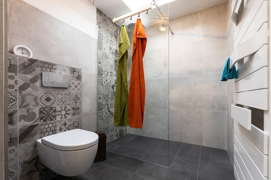 Bad in den Ferienwohnungen Villa-Duck-Dich-Südheide in Hermannsburg