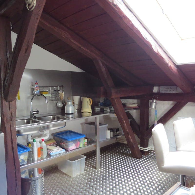 Küche in der FeWo Museum in Bad Bodenteich