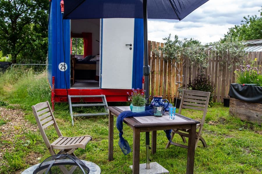 Bauwagen am Aller-Radweg Wietze