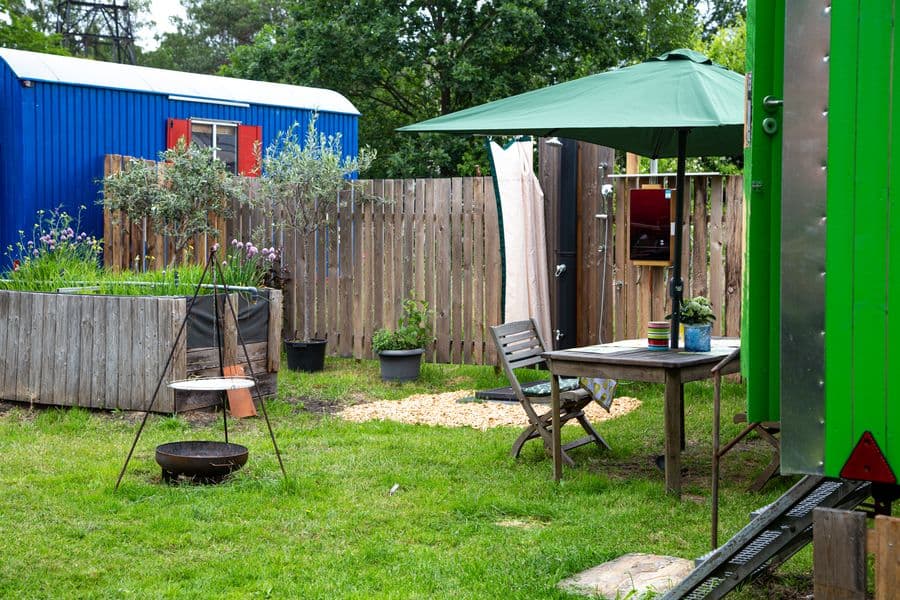 Bauwagen am Aller-Radweg Wietze