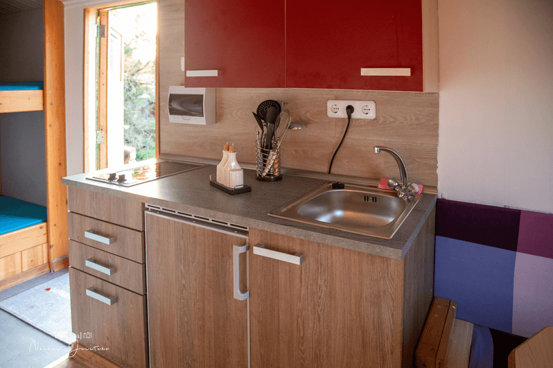 Bauwagen am Aller-Radweg Wietze