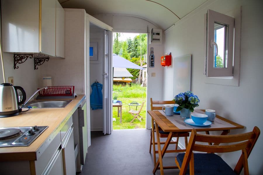 Bauwagen am Aller-Radweg Wietze