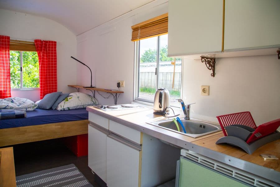 Bauwagen am Aller-Radweg Wietze