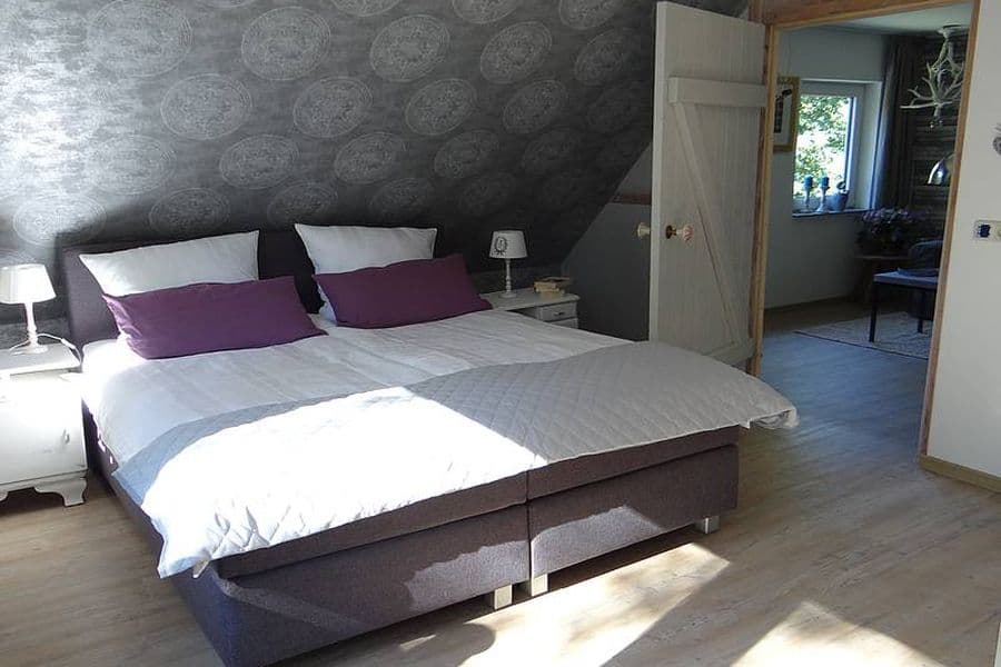 Schlafzimmer in der Ferienwohnung "Die kleine Schwester" in Müden (Örtze)