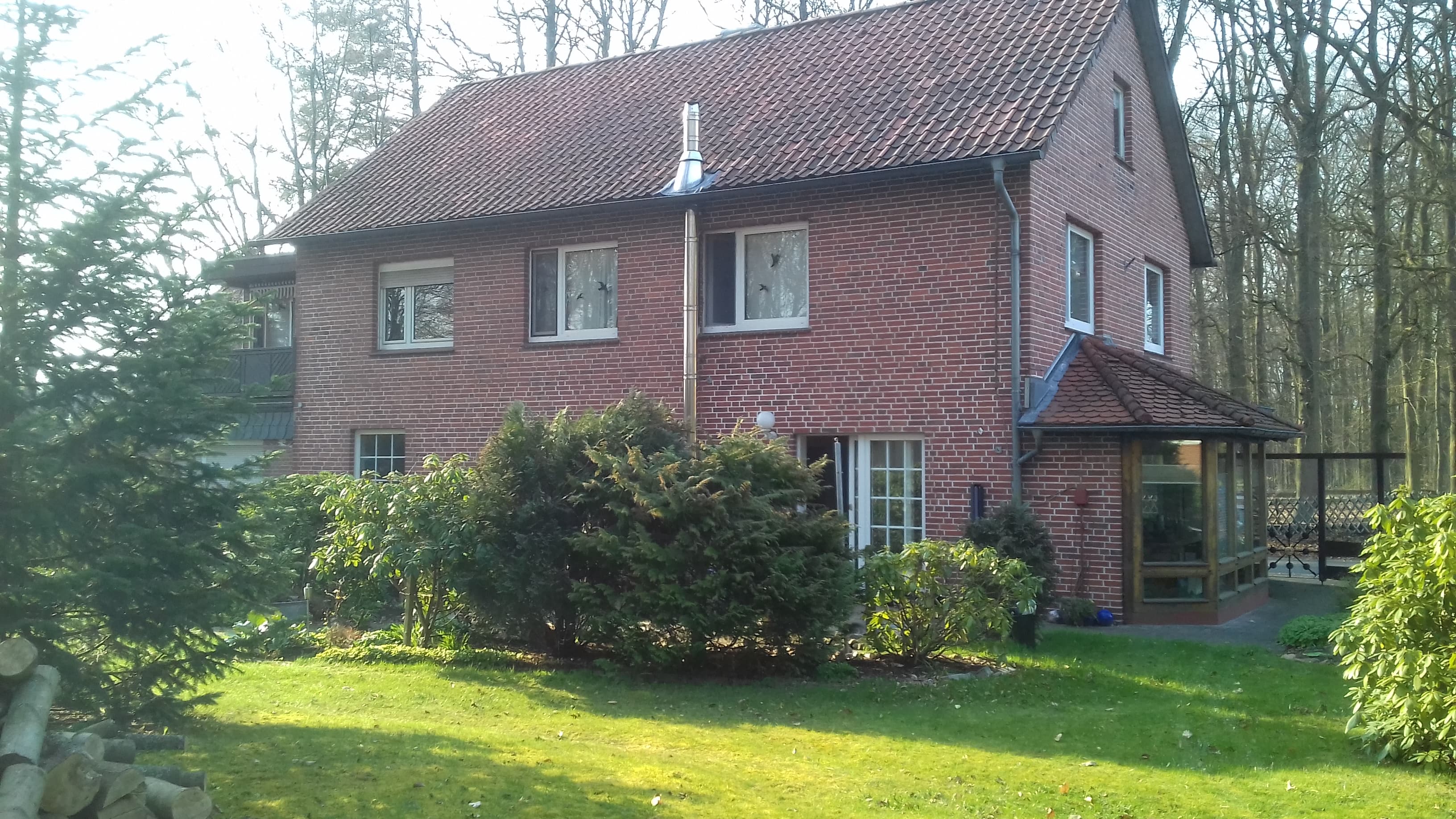 Hofseite der Ferienwohnung Zur großen Buche in Munster