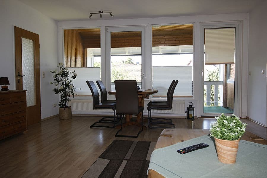 Wohnzimmer in den Ferienwohnungen Peters in Müden