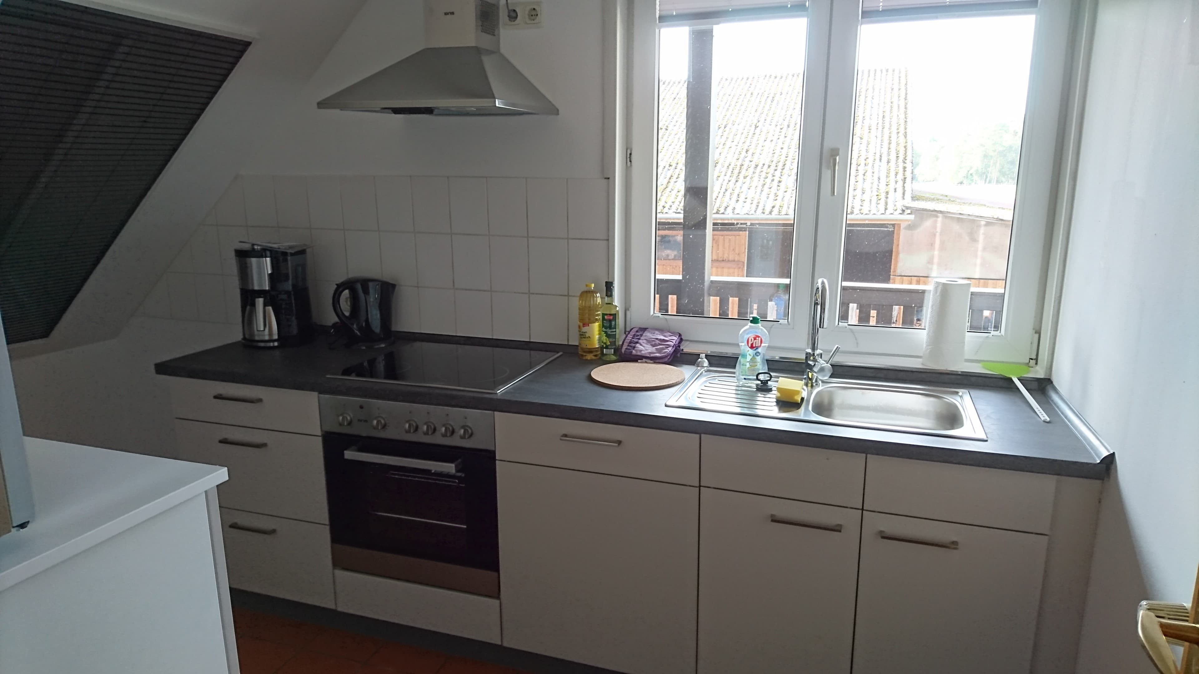 Küche in der Ferienwohnung "Blick auf die Wallachherde" in Soltau